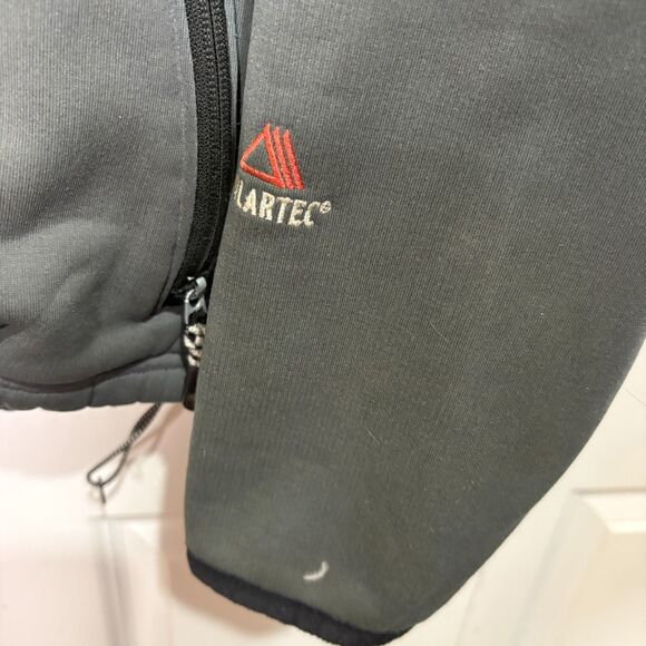 Columbia Core Interchange Jacket Mens Size Large Black Full Zip Pockets Logo Vtg - Picture 3 of 7